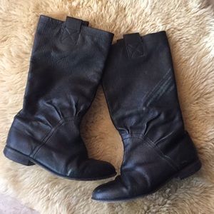 LITTLE MARC JACOBS REAL LEATHER GIRLS BOOTS